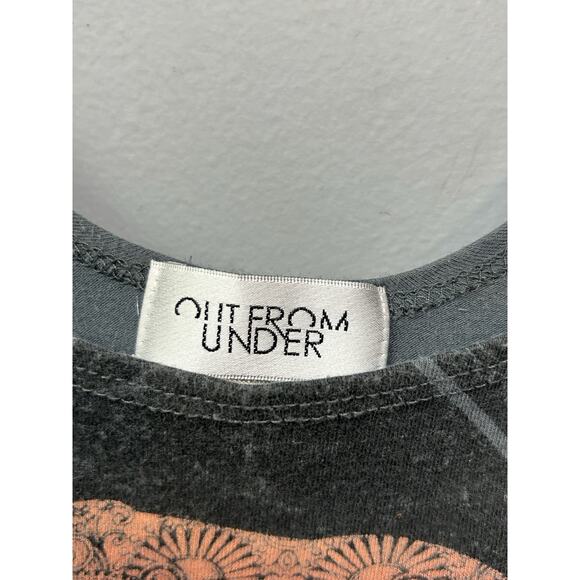 Out from Under Urban Outfitters Elephant Crop Top Gray Graphic - Picture 4 of 7